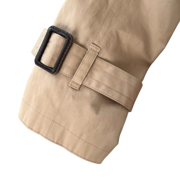 MICHAEL Michael Kors classic khaki rain trench coat water resistant S - Picture 8 of 16